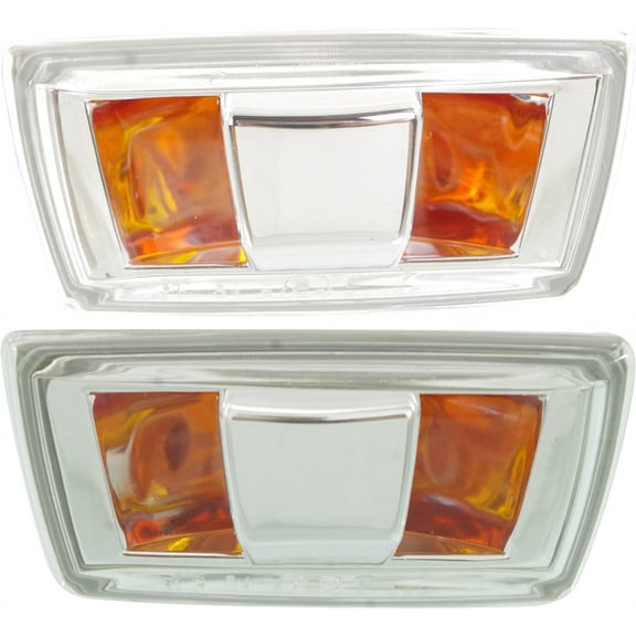 For 2008 Malibu Marker Front Amber Plastic SET PAIR