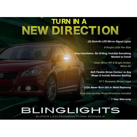 For 2009 2010 2011 Suzuki Kizashi LED Mirror Turnsignals LED Turn Signals Lights LEDs Signalers Lamps