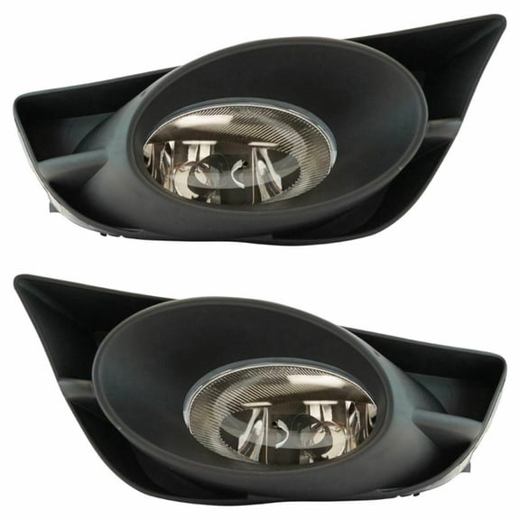 For 2009-2011 Honda Fit Fog Light Driver and Passenger Side Pair w/ Bulbs Included DOT Certified HO2592122, HO2593122 | 33951-TK6-305, 33901-TK6-305