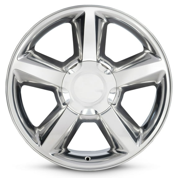 For 2009-2013 Chevrolet Silverado 1500 20 Inch Polished Silver Rim - OE Direct Replacement - Road Ready Car Wheel