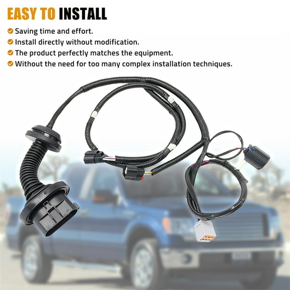 For 2009-2014 Ford F150 RH Rear CREW Cab Door Wiring Harness Jumper With Power OE:AL3T-14632-DD/9L3T-14632-JCA