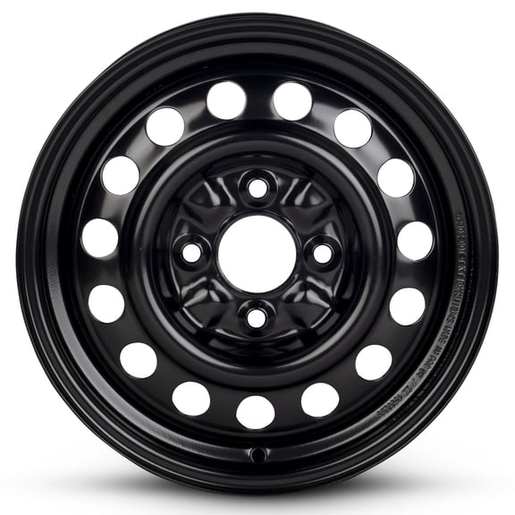 For 2009-2014 Nissan Cube 15 Inch Painted Black Rim - OE Direct Replacement - Road Ready Car Wheel