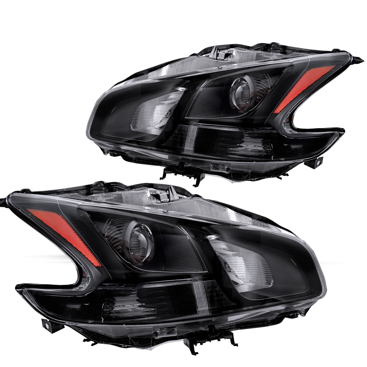 For 2009-2014 Nissan Maxima Halogen Headlights Assembly Headlamps Left+Right