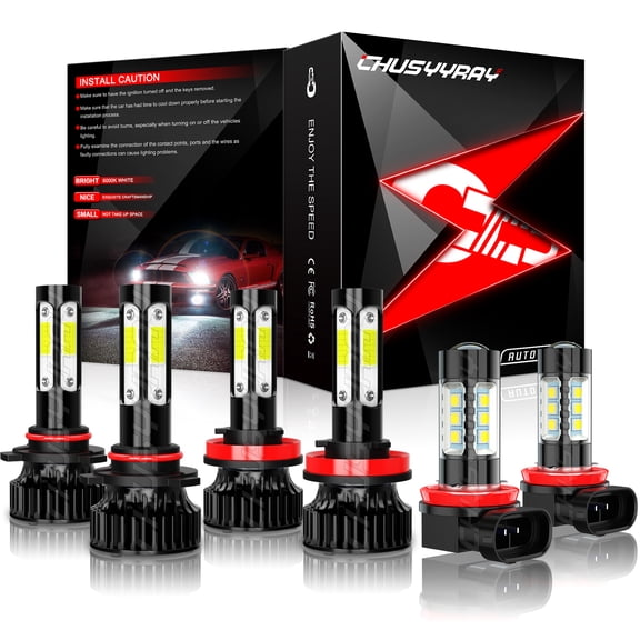 For 2009-2014 Nissan Maxima LED Headlight High Low Beam Fog Light Bulbs Kit 1:1 Halogen Design