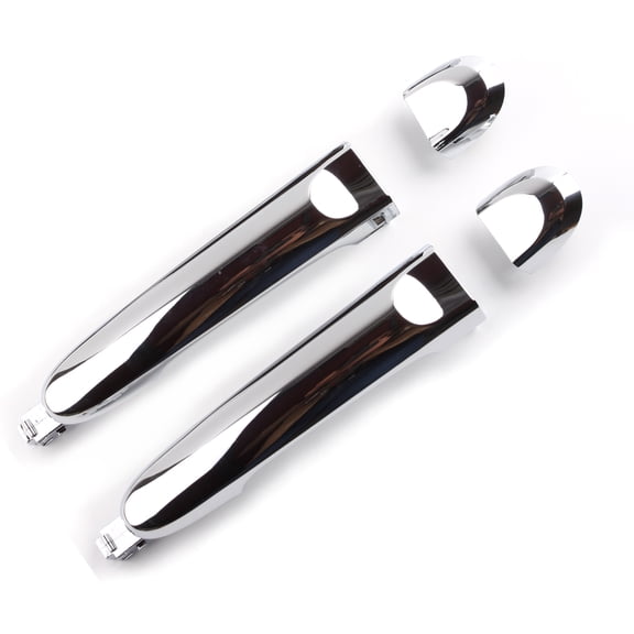 For 2009-2015 Nissan Cube Juke Versa Rear Left & Rear Right Outside Door Handle Chrome Pair Set 2pcs 2009 2010 2011 2012 2013 2014 2015