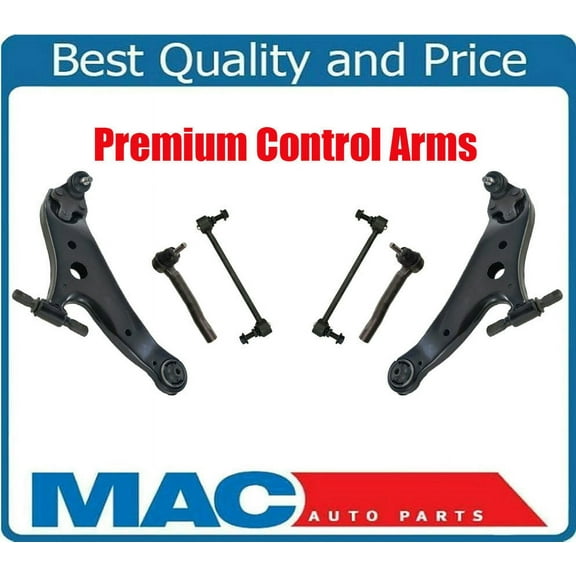 For 2009-2016 Venza (2) Front Low Control Arm Bushings Ball Joints Tie Rods 6pc