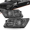 thumbnail image 2 of Bryght Chrome Headlights Set For 2009-2018 Dodge Journey – Driver & Passenger, DOT/SAE 2 of 5