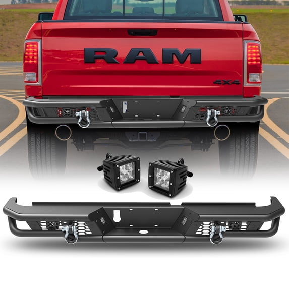 Ram Rampage Rear Lights For 2009-2018 Dodge Ram 1500 and 2019-2022 RAM 1500 Classic Rear Bumper ...