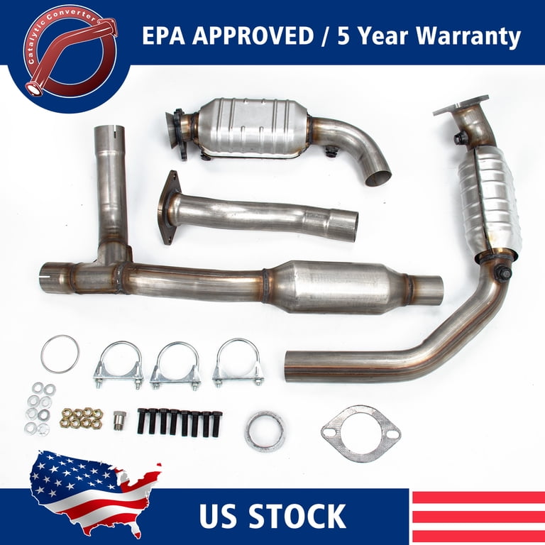 For Chevy Express 2500 3500 2 Catalytic Converter Weld-On Stainless Steel EPA