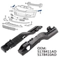 thumbnail image 1 of For 2009-2020 Dodge Journey Pair Front Bumper Bracket Support Left & Right Side, 1 of 11
