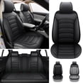 thumbnail image 1 of For 2009-2020 Lincoln MKZ Car Seat Cover 5 Seats PU Leather Automotive Vehicle Front&Rear Cushion Covers Interior Accessories Black, 1 of 9