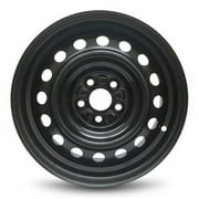 Wheel Rim for 2009-2020 Toyota Corolla 15 in Black Steel Rim Direct Fit