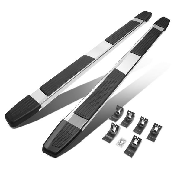 For 2009 to 2022 Dodge Ram 1500 Extended/Quad Cab 6" Chrome Polished Flat Side Step Bar Running Boards 12 13 14 15 16 17 18 19