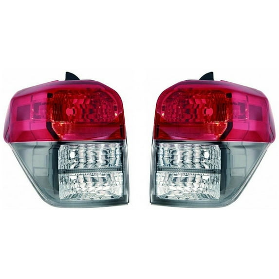 For 2010 2011 2012 2013 Toyota 4RUNNER Driver and Passenger Side Tail Light Lens/Housing DOT TO2818147N