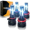 thumbnail image 1 of For 2010-2012 Lexus HS250h Sedan 4-Door White LED Headlights Bulbs Kit High Low Beam,Pack of 4, 1 of 10