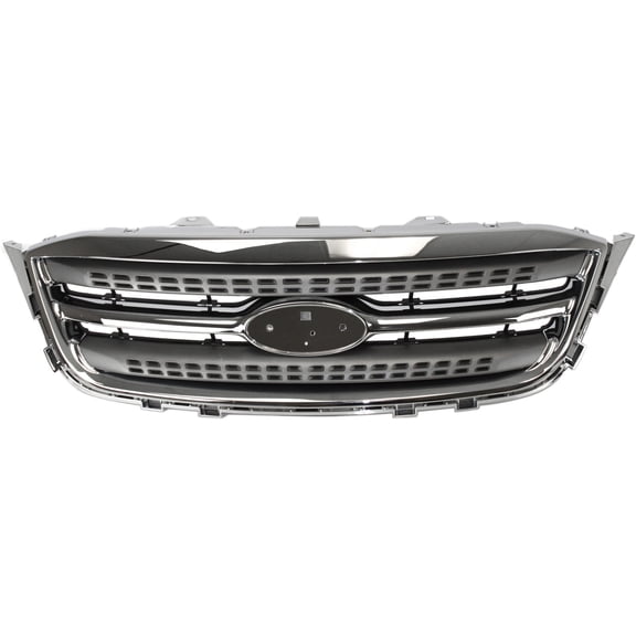 For 2010-2012 Taurus Front Grille Assembly Chrome, Gray AG1Z8200AC FO1200525 Q