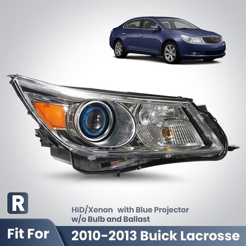 For 2010-2013 Buick Lacrosse HID Xenon Headlight with Blue Projector Right Side