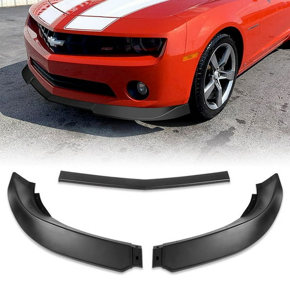 For 2010-2013 Chevrolet Camaro V6 Matt Black Front Bumper Body Kit Spoiler Lip