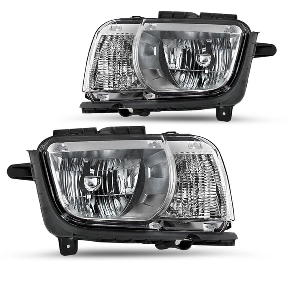 For 2010-2013 Chevy Camaro Halogen Headlights Headlamp LH+RH Pairs 10-13