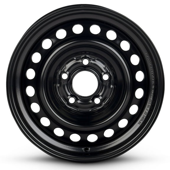 For 2010-2012 Kia Soul 15 Inch Painted Black Rim - OE Direct Replacement - Road Ready Car Wheel