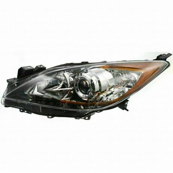 For 2010-2013 Mazda 3 Headlight Driver Side Assembly Unit MA2518130; 5 Speed Trans| BBM4-51-0L0J