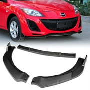 بالنسبة إلى 2010-2013 Mazda 3 MS-Style Carbon Look Front Bumper Body Kit Spoiler Lip