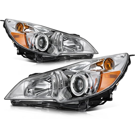 For 2010-2014 Legacy Outback Left Right Side Headlight Assembly Chrome
