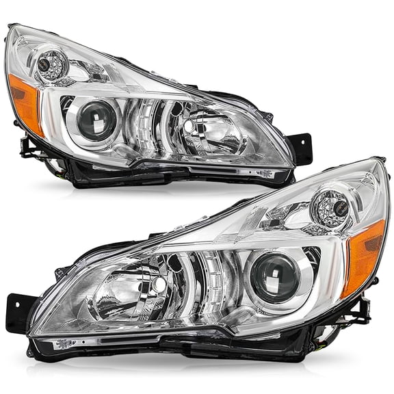 For 2010-2014 Subaru Outback Legacy Projector Headlights Headlamp Assembly Pair