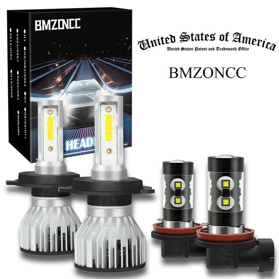 For 2010-2015,2007-2008 Toyota Avanza  LED Bulbs Kit Headlight Foglight H4/9003+H11