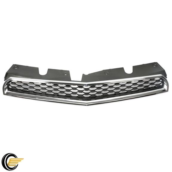 For 2010-2015 Chevrolet Equinox Front Upper Grille Chrome Shell w/ Black Insert