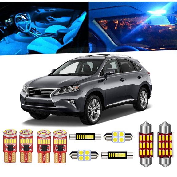 For 2010-2015 Lexus RX350 RX450h LED Interior Lights Upgrade Package, Super Bright 6000K White Map Dome Bulbs Error Free (20-Pack)