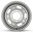 thumbnail image 1 of For 2010-2023 Ford F350SD 17 Inch Painted Silver Rim - OE Direct Replacement - Road Ready Car Wheel, 1 of 9