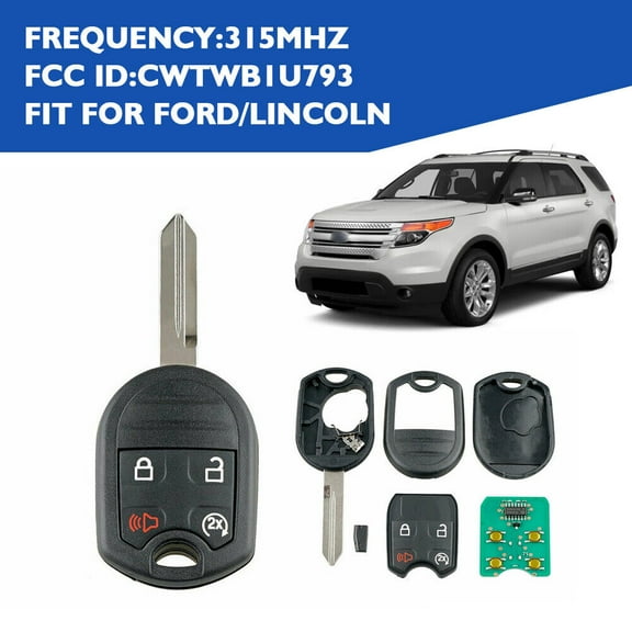 For 2011 2012 2013 2014 2015 Ford Explorer F150 Uncut keyless Car Remote Key Fob