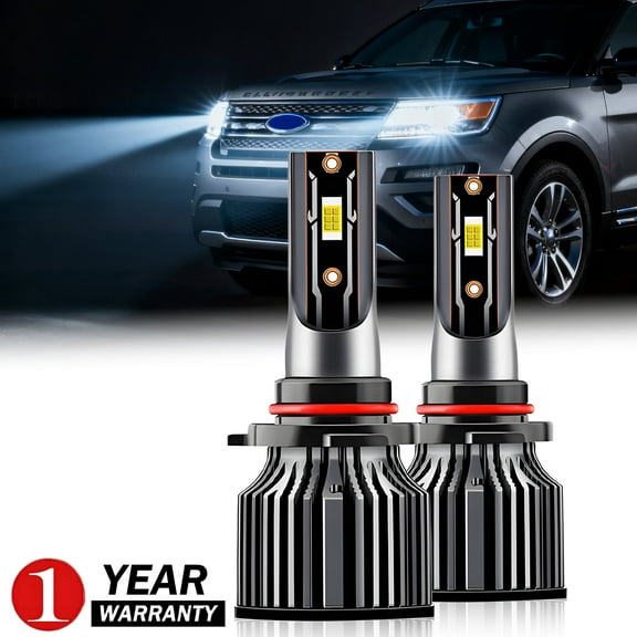 For 2011 2012 2013 2014 2015 Ford Explorer LED Headlight High/Low Beam Bulbs 2X