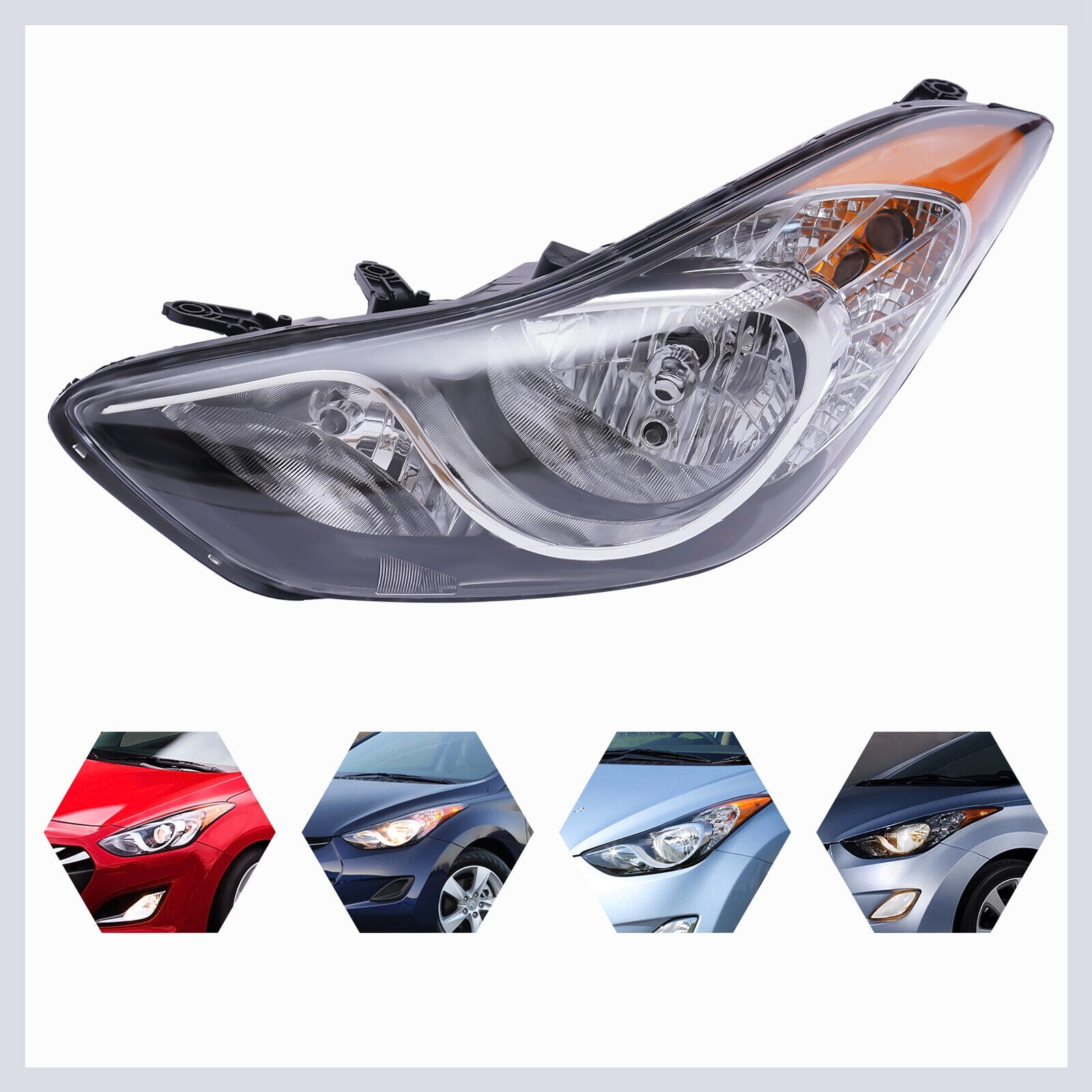 Headlight Headlamp Driver Side Left LH fits for 2011 2012 2013 Hyundai