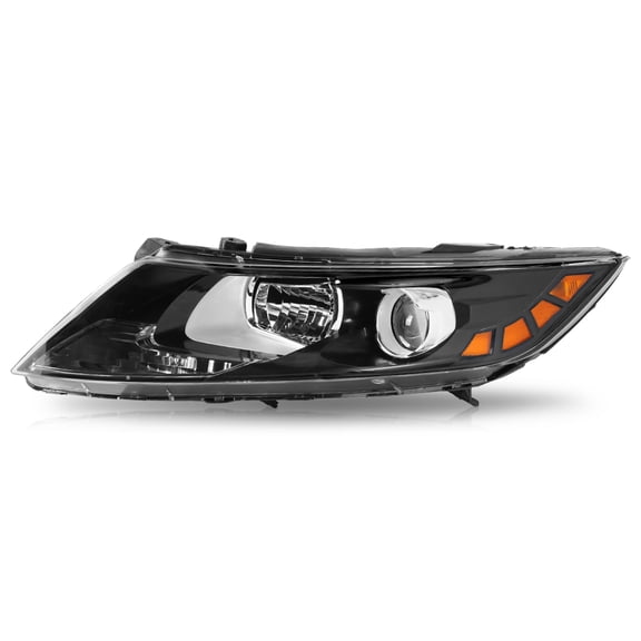 For 2011 2012 2013 Kia Optima Halogen Black Housing Clear Driver Side Healdight