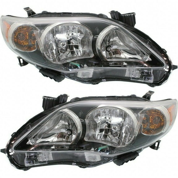 For 2011 2012 2013 Toyota Corolla Driver and Passenger Side Headlight Assembly DOT TO2502204N