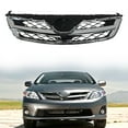 thumbnail image 1 of For 2011 2012 2013 Toyota Corolla Front Upper Bumper Grille Assembly Chrome Trim, 1 of 7