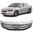 thumbnail image 1 of For 2011 2012 Honda Accord Chrome Radiator Bumper Grille Front Upper Grill, 1 of 5