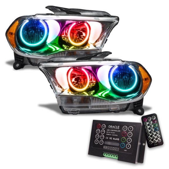 For 2011-2013 Dodge Durango SMD Headlights Halogen - Chrome Oracle