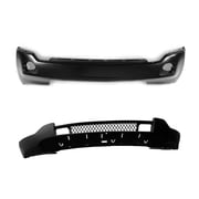 For 2011-2013 Jeep Grand Cherokee 3.6L 5.7L New Front Upper & Lower Bumper Cover