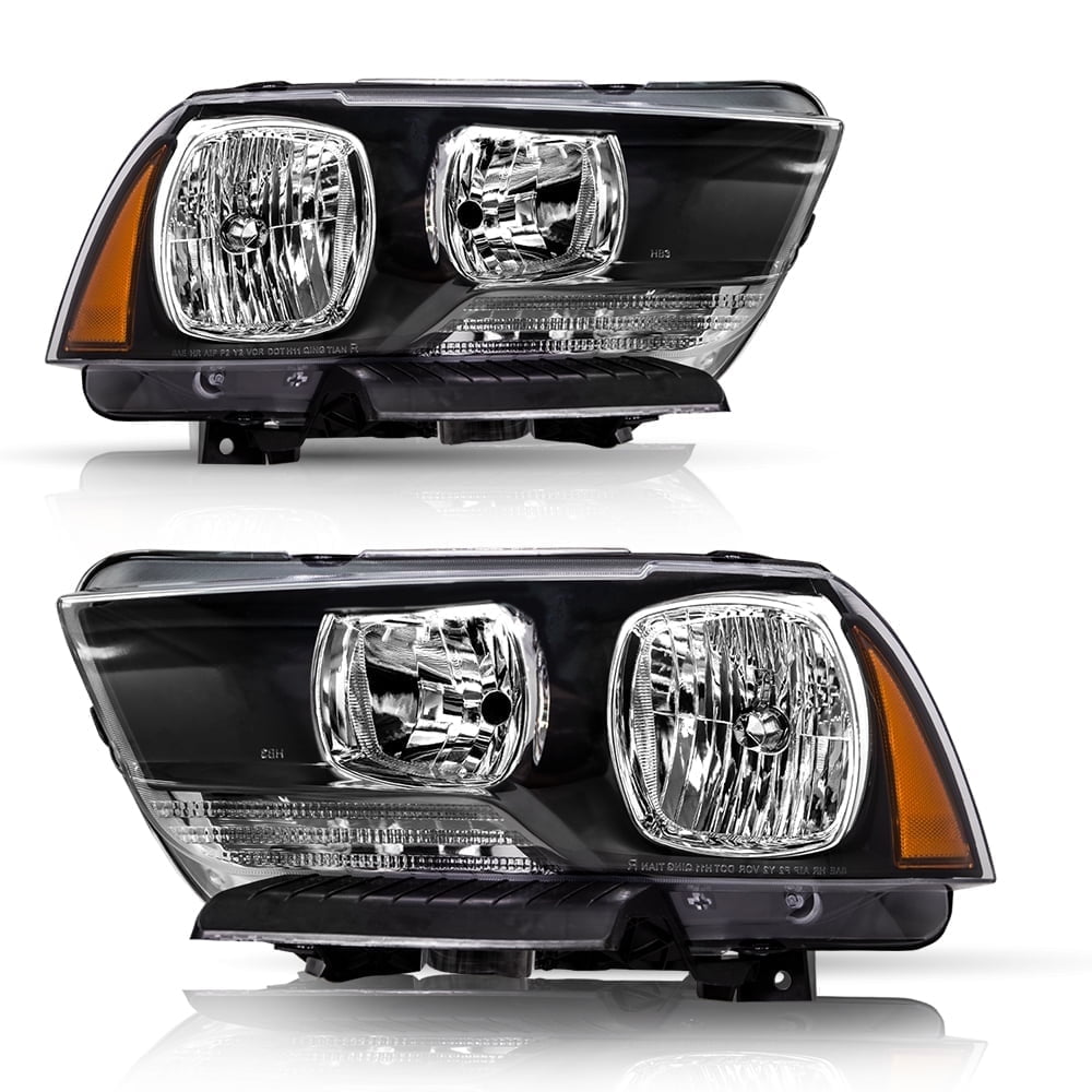 SPEC-D TUNING Dual Halo LED Black Projector Headlights