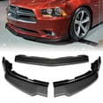 thumbnail image 1 of For 2011-2014 Dodge Charger STP-Style Carbon Look Front Bumper Body Spoiler Lip, 1 of 5