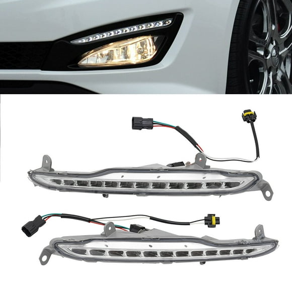 For 2011-2014 Kia K5 Optima 2pcs Daytime Running Lights Left & Right Front Bumper Lamps LED DRL