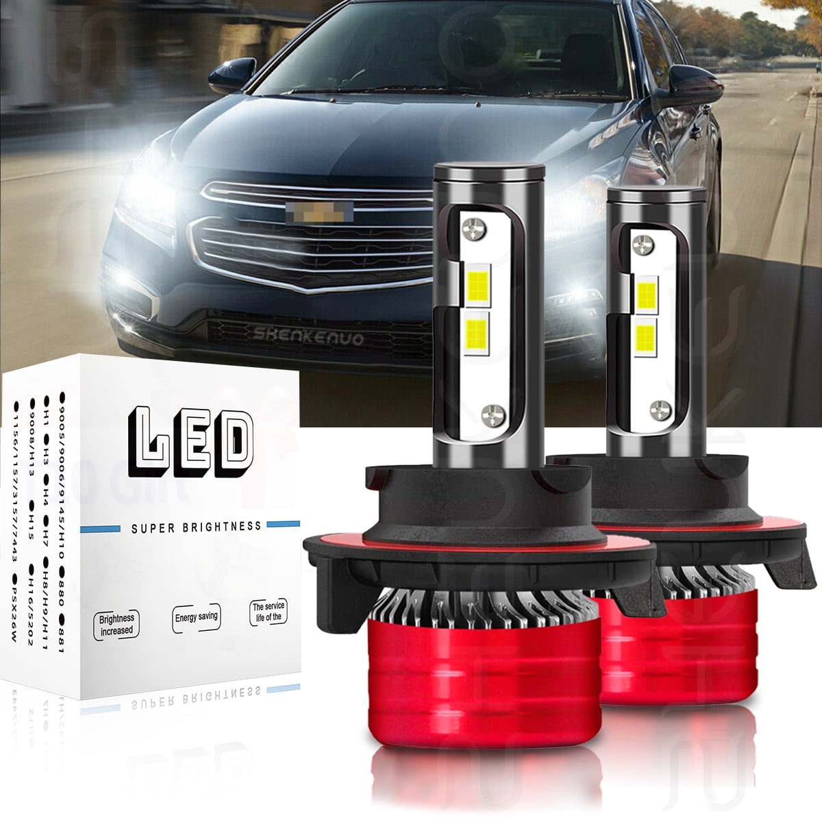 For 2011-2015 Chevy Cruze Headlights 9008/H13 LED Light High and Low Beam Bulbs 2pc
