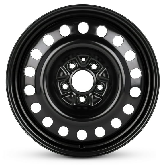 For 2011-2015 Hyundai Sonata 17 Inch Painted Black Steel Rim - OE Direct Replacement - Road Ready Car Wheel