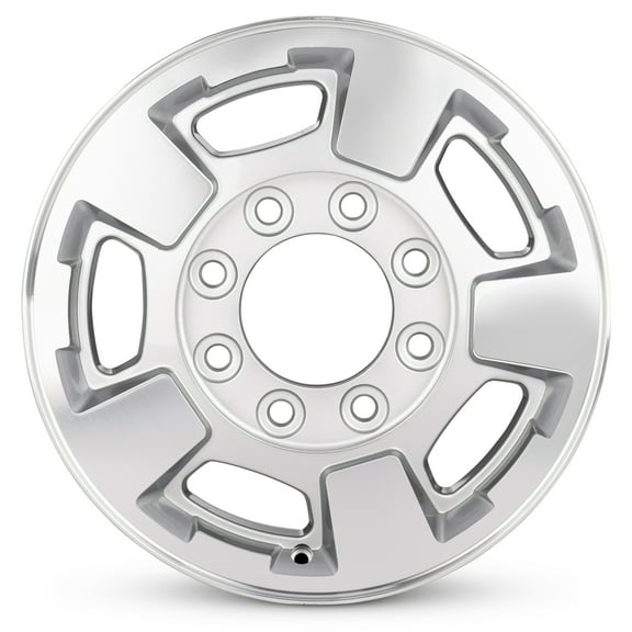 For 2011-2016 Chevrolet Suburban 3500 17 Inch Machined Face with Painted Inlay Silver Rim - OE Direct Replacement - Road Ready Car Wheel