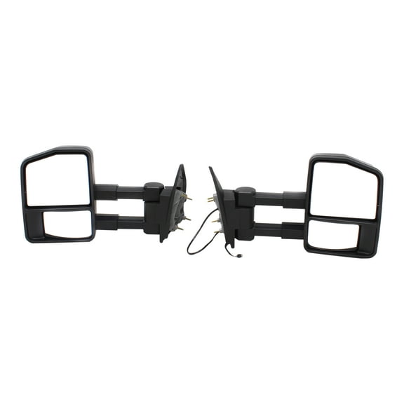 For 2011-2016 F-350 Super Duty Right Left Mirror Black