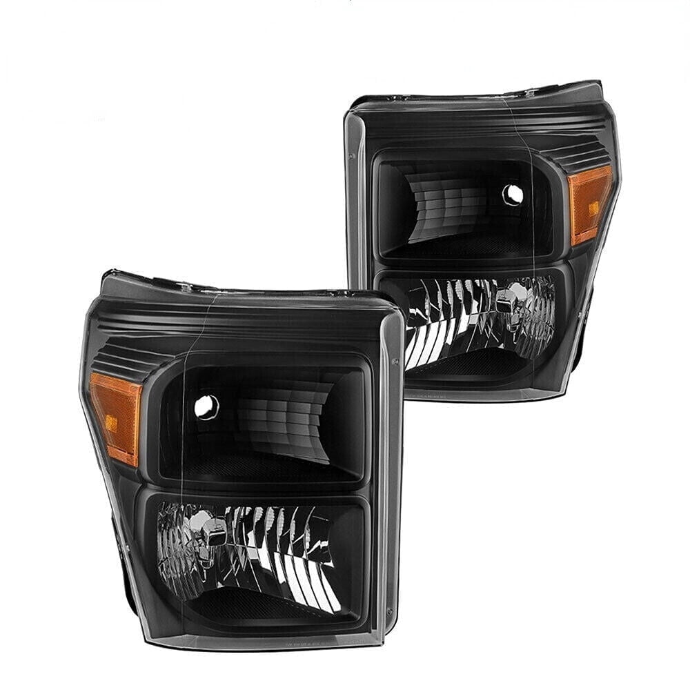 For 2011-2016 Ford F250 F350 F450 F550 Super Duty Pickup Black Headlight