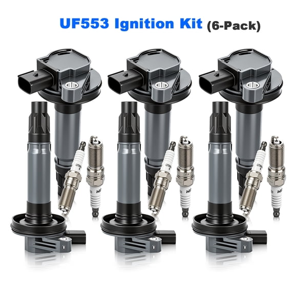 For 2011-2017 Ford F-150 Ignition Coil Pack of 6 with Spark Plugs, UF553 Tune-Up Kit for 3.5L 3.7L V6, Replaces DG520